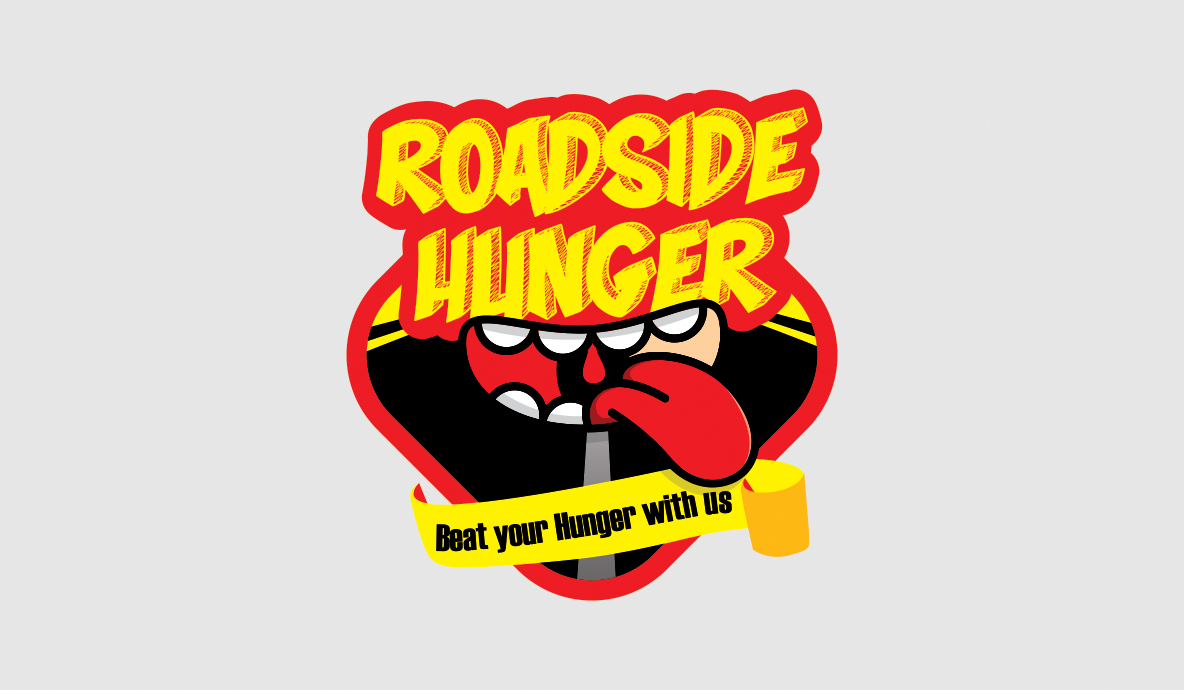 road side hunger logo design