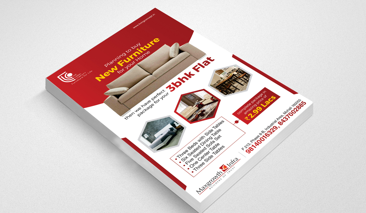 One Page Flyer Mockup Design