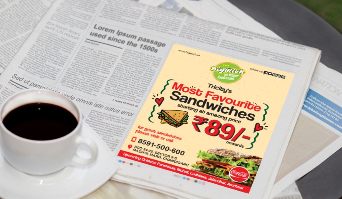 Bigwich Print Ad Campain