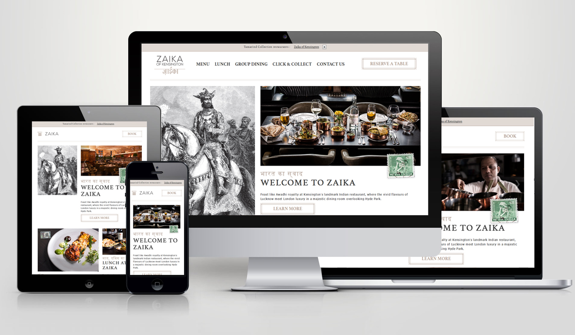 Zaika Responsive Website