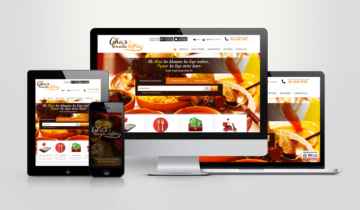 Ghar Waala Tiffin Ecommerce Development