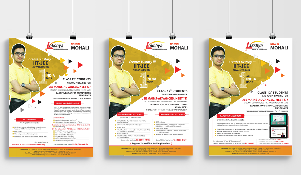 Lakshya Institute Poster Design