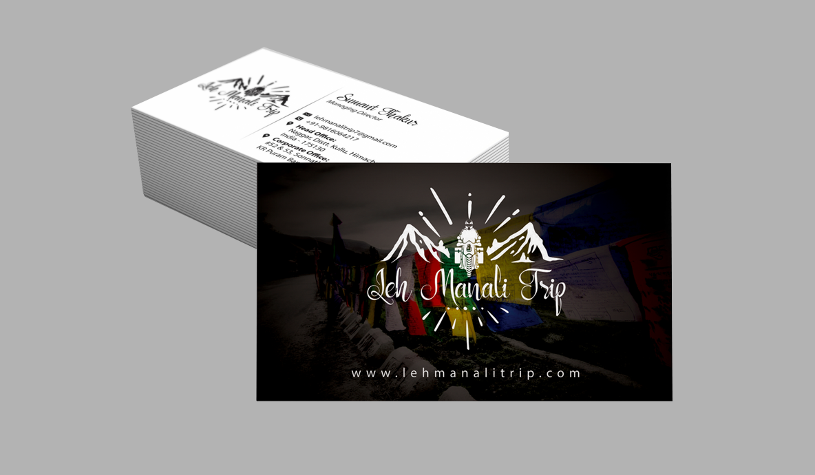 Leh Manali Trip Visiting Card